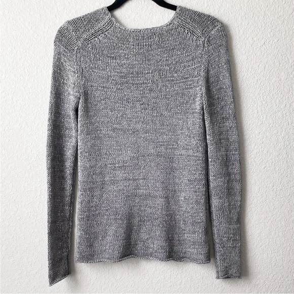 LOFT Gray V-Neck Sweater - Picture 3 of 3
